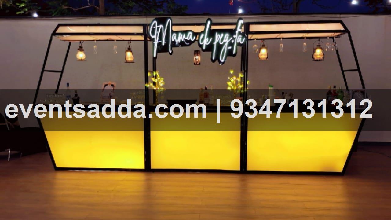 ★ Private Bar Counter Set HAUS OF BARS Metal By Speedx - Double Model X Home Bar Cabinet